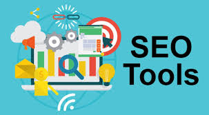 Illustration of SEO tools by UploadArticle.com showing keyword optimization, analytics, and content management