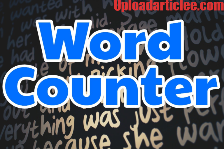 Screenshot showing word counter tool and article rewriter tool by UploadArticle.com